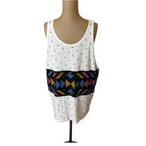 NWT! Lira Aztec Paisley White Tank Top Size XL